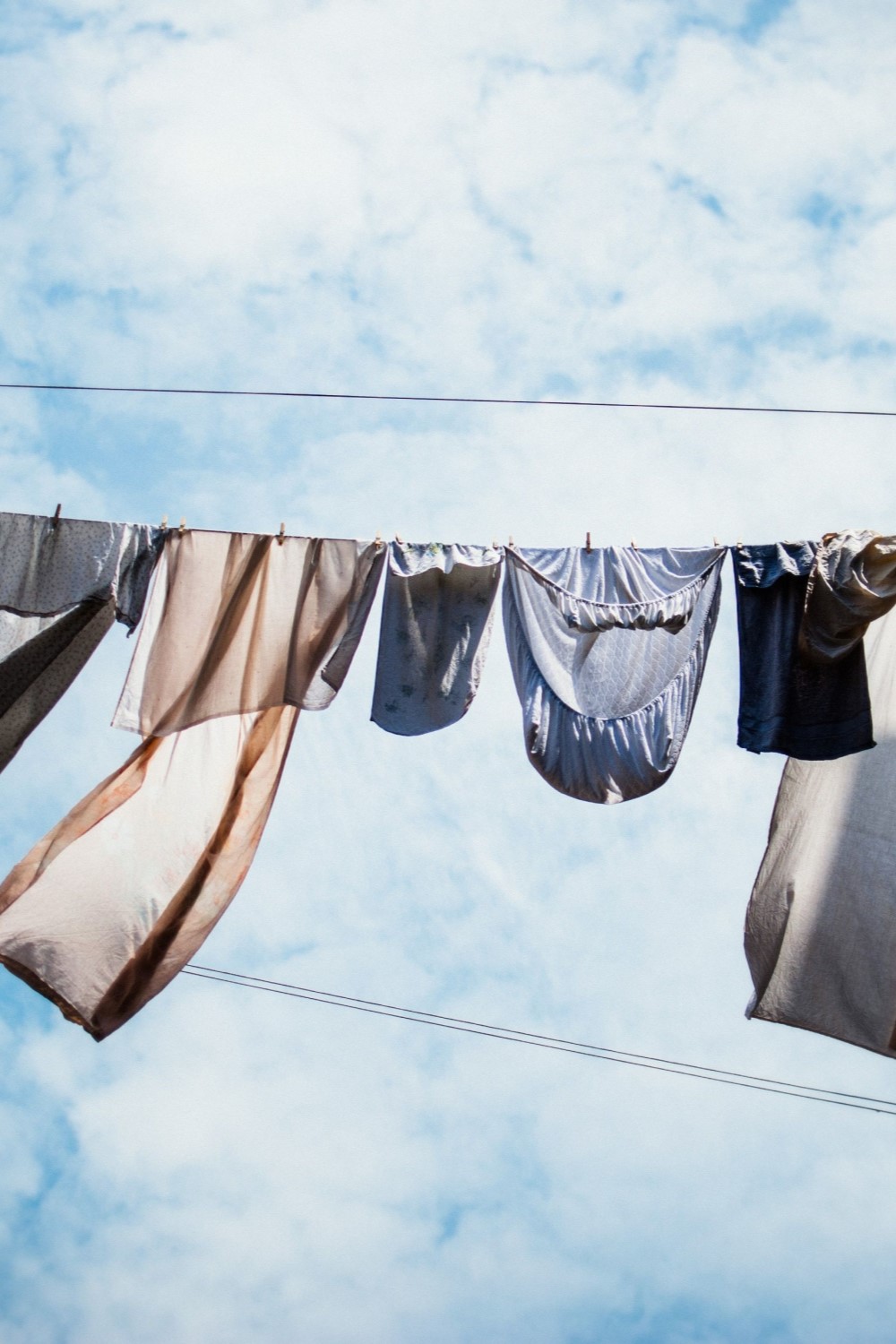 image de linge etendu